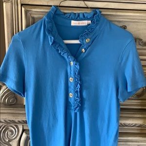 Tory Burch ruffle polo